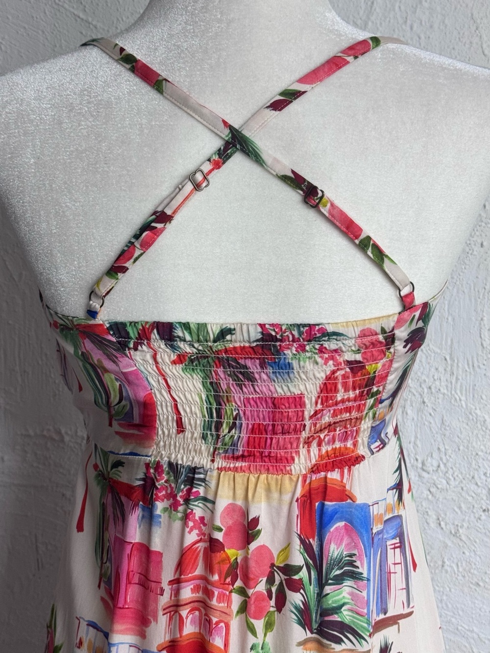 Marine Layer Paloma Halter Maxi Dress Tropical
Palmas Print Size XS - Picture 7 of 10